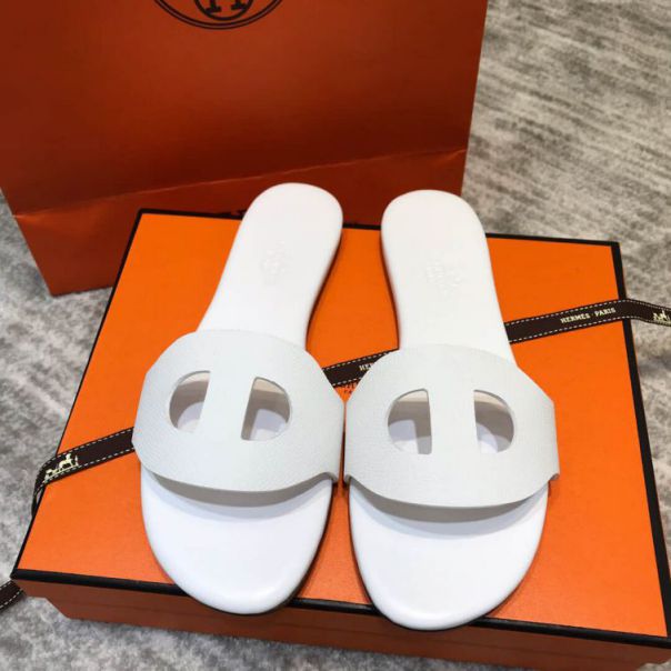 Hermes Leather Women swift Slippers