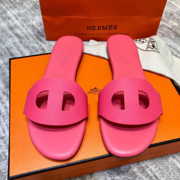 Hermes Leather Women swift Slippers