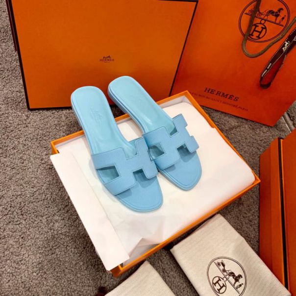 Hermes Classic Slippers Epsom Women Shoes