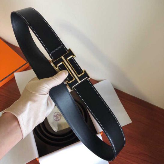 Hermes Leather 38mm Men Belts