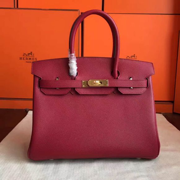 Hermes Epsom Brikin 30CM Women Tote Bags