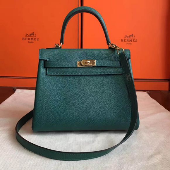 Hermes togo Kelly 25CM Women Tote Bags