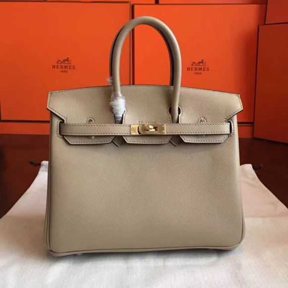 Hermes Epsom Birkin 25CM Women Tote Bags