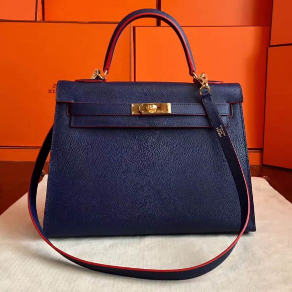 Hermes Epsom Kelly 32CM Women Tote Bags