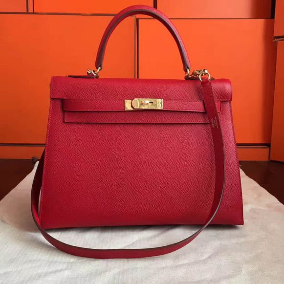 Hermes Epsom Kelly 32CM Women Tote Bags