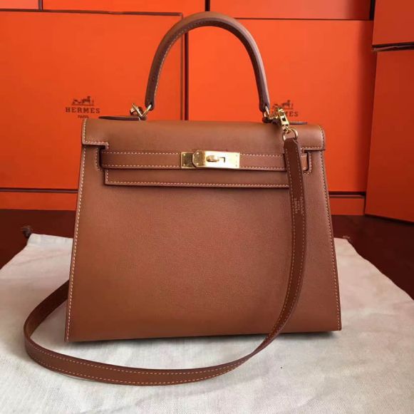 Hermes swif Kelly 28CM Women Tote Bags