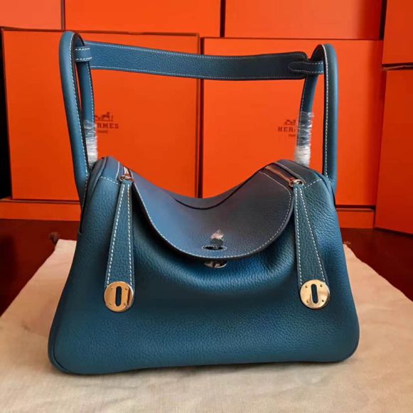 Hermes togo lindy 30CM Women Shoulder Bags