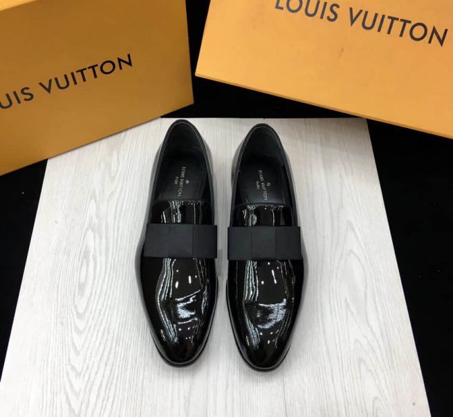 LV Monogram Leather Men Sandals