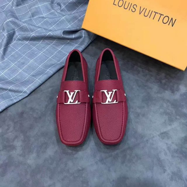 LV Leather Men Loafers