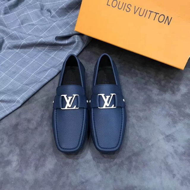 LV Leather Men Loafers