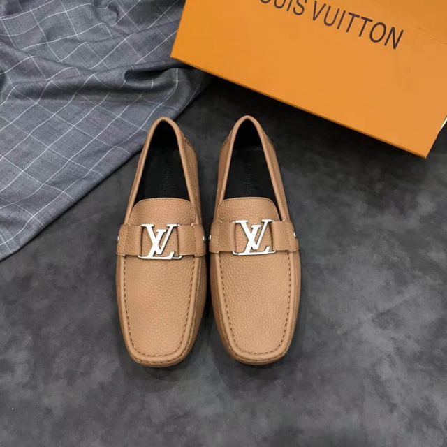 LV Leather Men Loafers