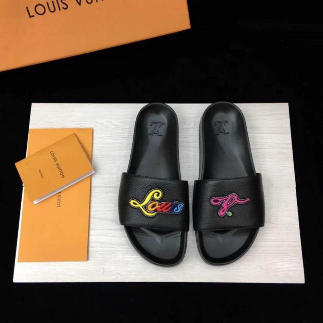 LV Men Leather Sandals