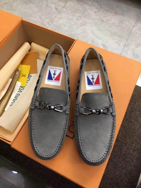 LV Men Causal Leather Sandals