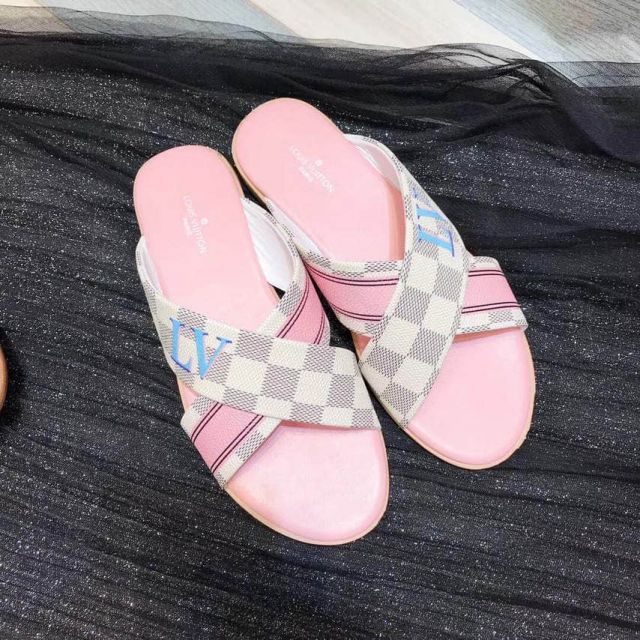 LV logo 2018 Slippers Women Sandals