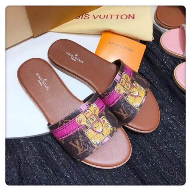 LV logo 2018 Men Slippers