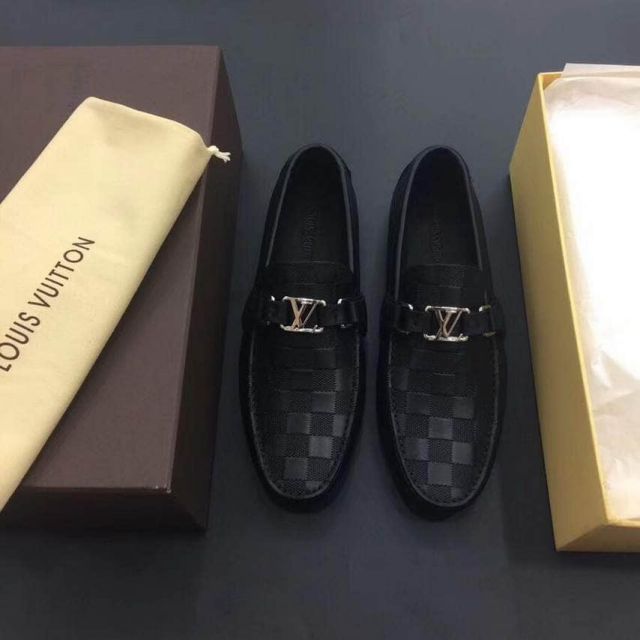 LV Leather Causal Slip on Men Sandals