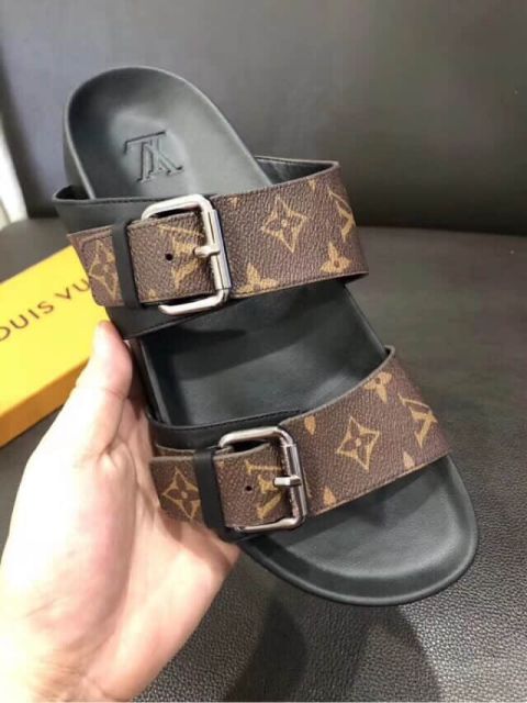 LV Leather 2018 Men Sandals