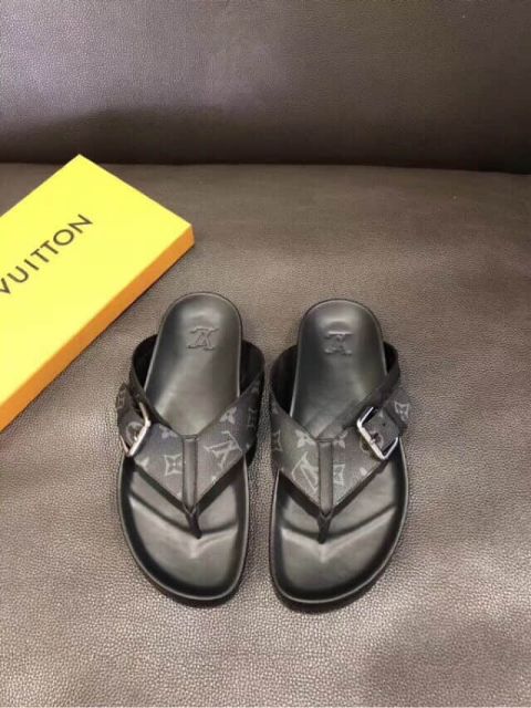 LV Leather 2018 Men Sandals