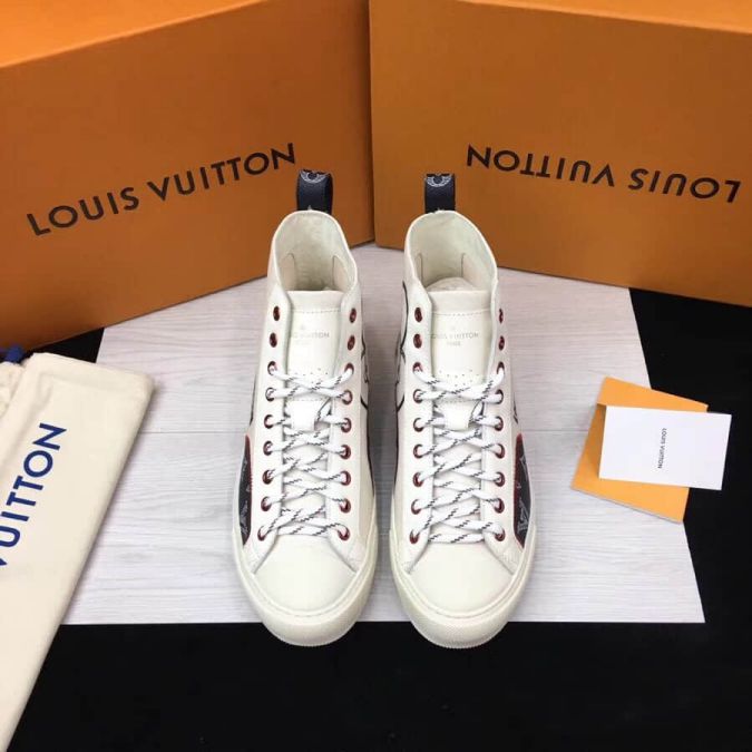 LV pvc Monogram Canvas Men Sneakers