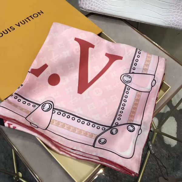 LV Silk 18 Square Women Scarves