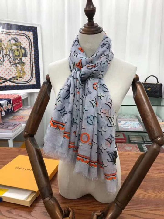 2018 LV Silk Cashmere Square Women Scarves