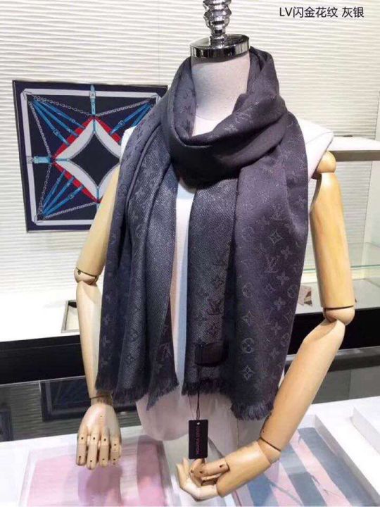 LV Cashmere Monogram Women Scarves