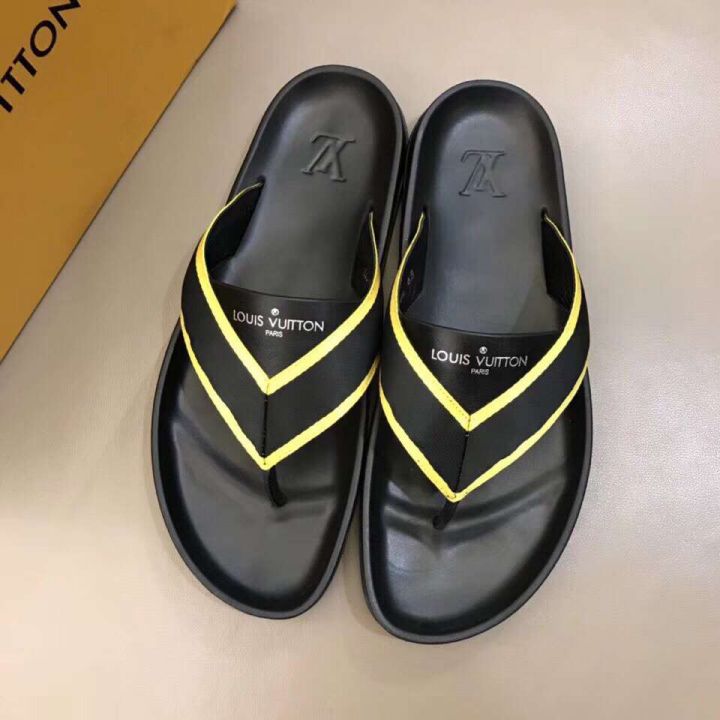 LV Leather 18 Men Slippers