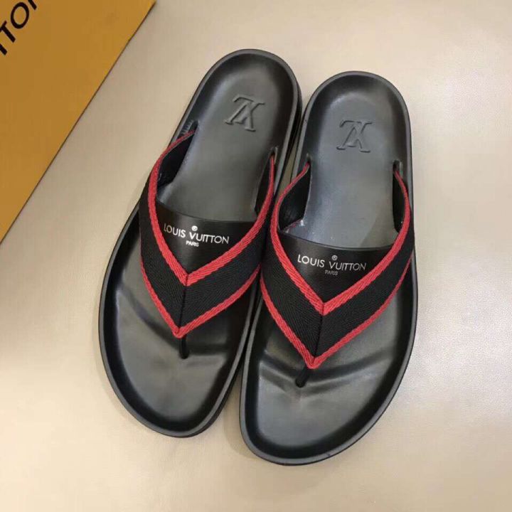 LV Leather 18 Men Slippers