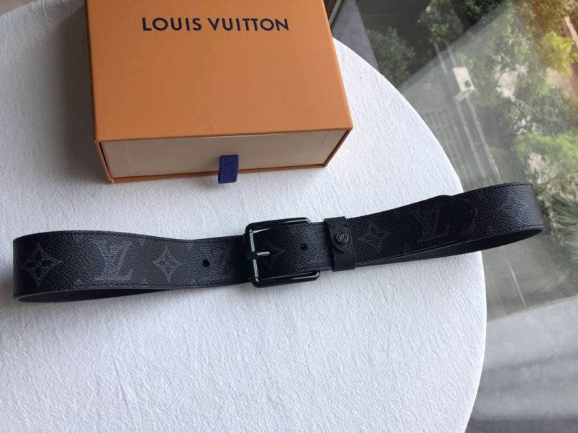 LV Monogram ink Canvas Voyager Men Belts