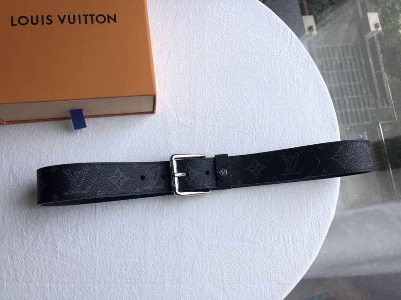 LV Monogram ink Canvas Voyager Men Belts