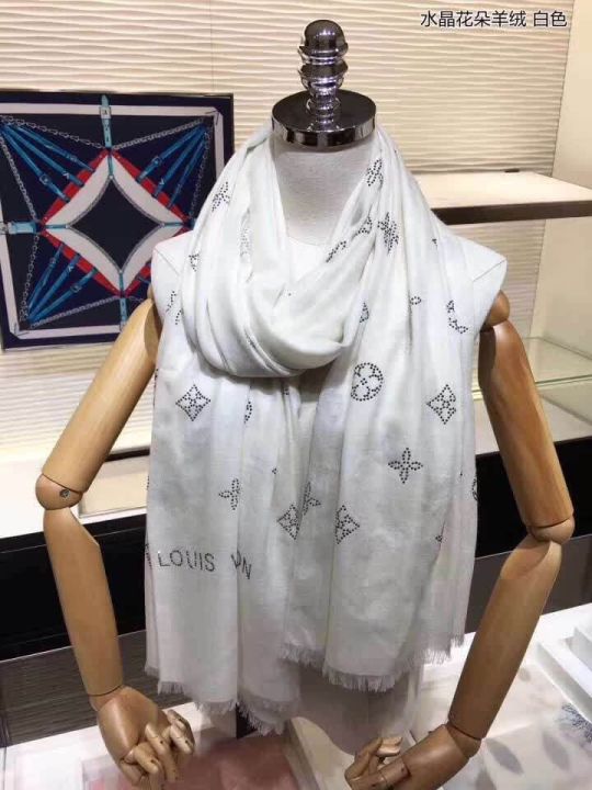 2018 LV 100*190cm 100% Cashmere Silk Square Women Scarves