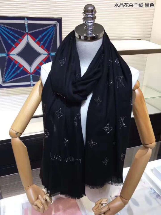 2018 LV 100*190cm 100% Cashmere Silk Square Women Scarves