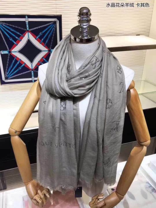 2018 LV 100*190cm 100% Cashmere Silk Square Women Scarves