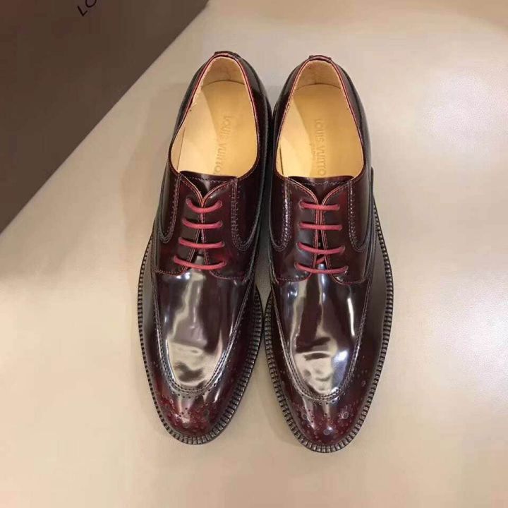 2018 LV Men Leather Shoes