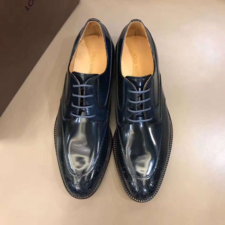 2018 LV Men Leather Shoes