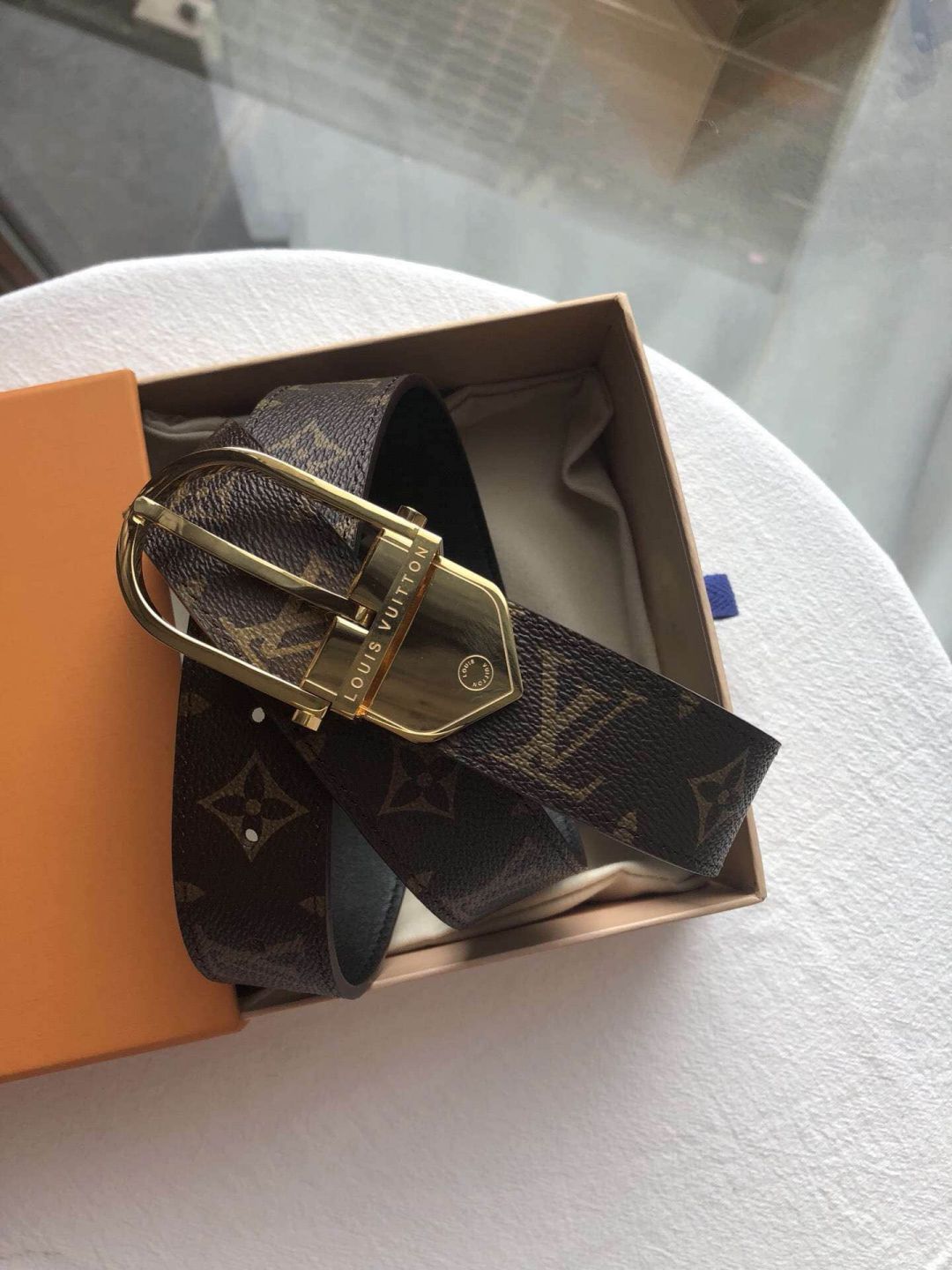 LV Classic Metal Buckle 35MM Men Belts