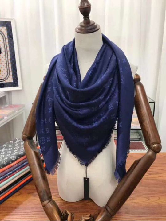 LV 140*140cm 60% Silk 40% Wool Square Women Scarves