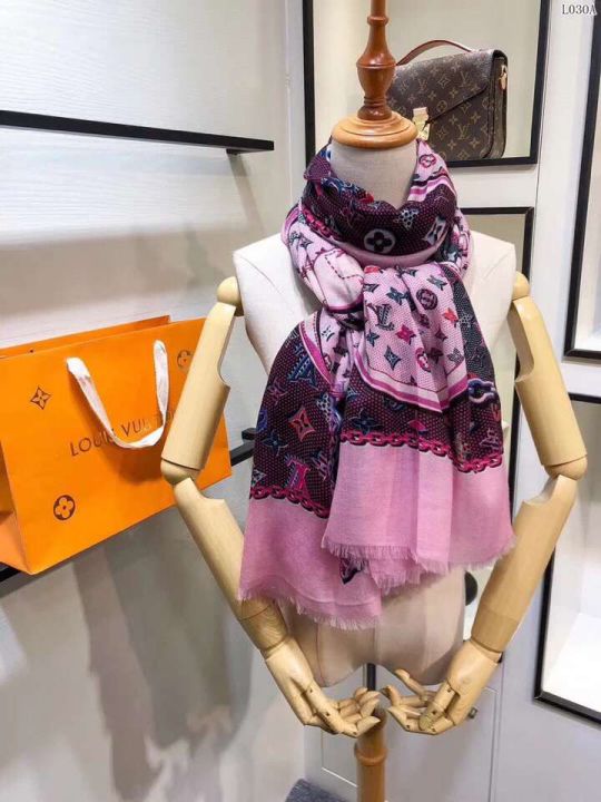 LV Cashmere Pop Monogram Square Women Scarves