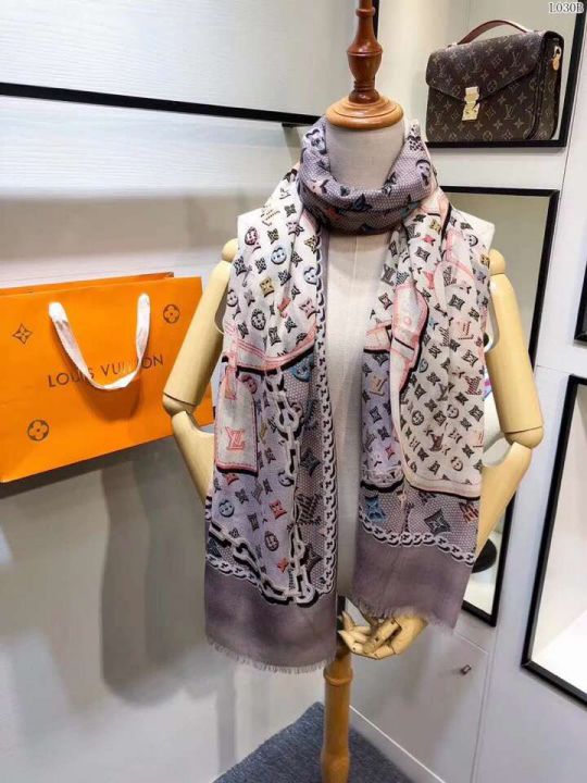 LV Cashmere Pop Monogram Square Women Scarves