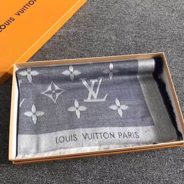 LV Silk Wool Wool Square Women Scarves