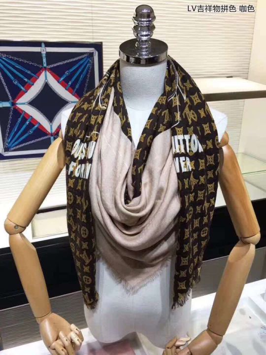 LV Cashmere Vivienne LV Cashmere Square Women Scarves