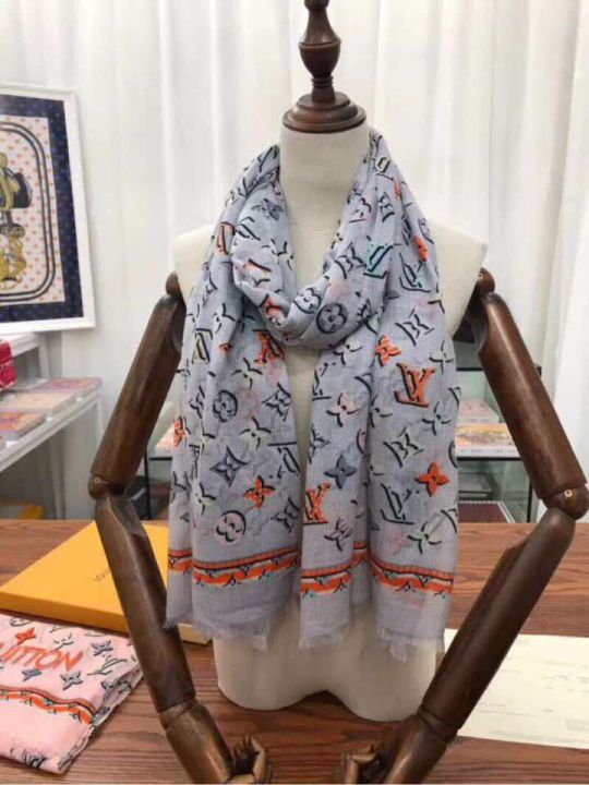 2018 LV Cashmere Silk Square Women Scarves