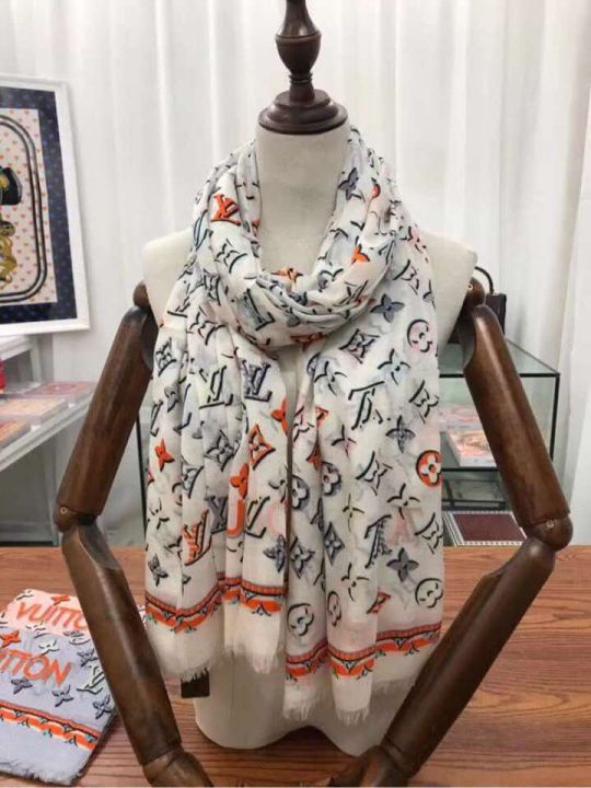 2018 LV Cashmere Silk Square Women Scarves