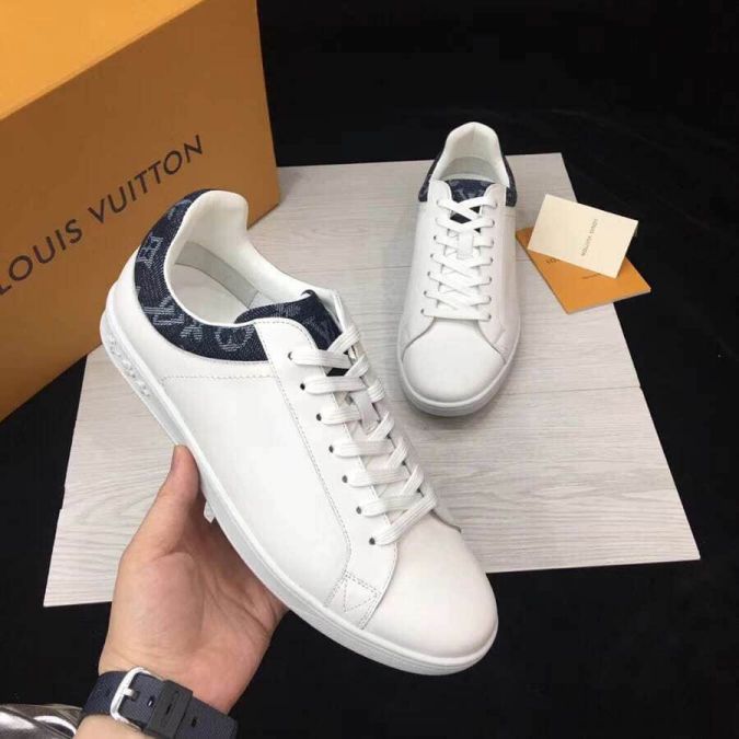 LV Leather Monogram Men Sneakers