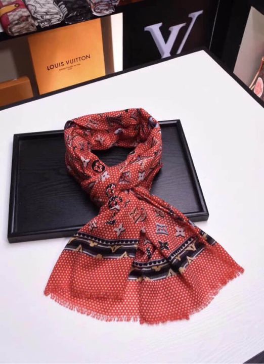 2018 LV Cashmere Pop Monogram Square Women Scarves