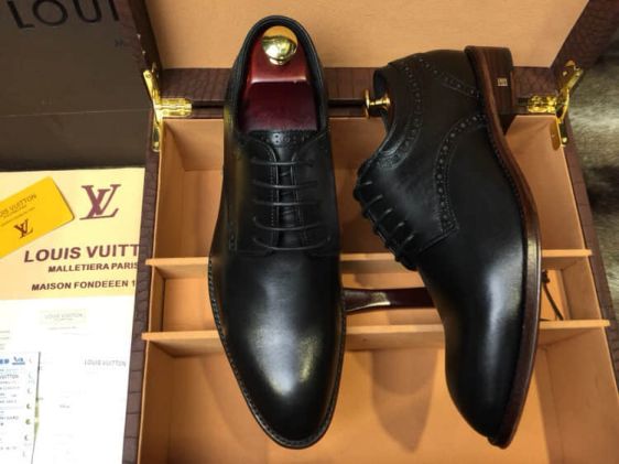 2018 LV Men Leather Shoes