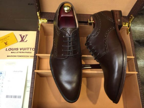 2018 LV Men Leather Shoes