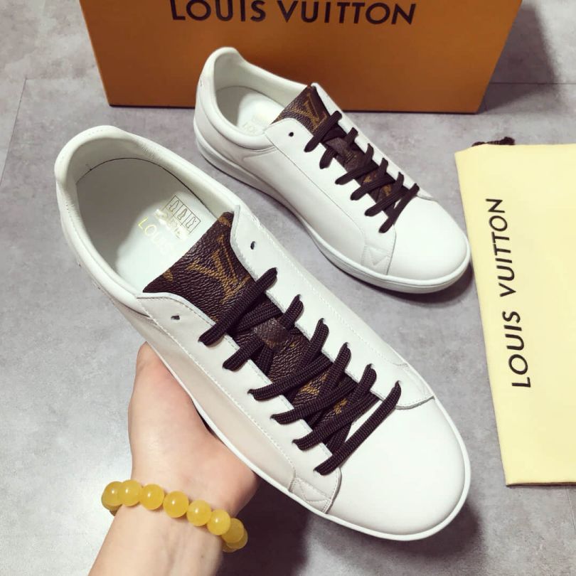 LV Leather Monogram Canvas Sneakers 1A3MVQ Men Sandals