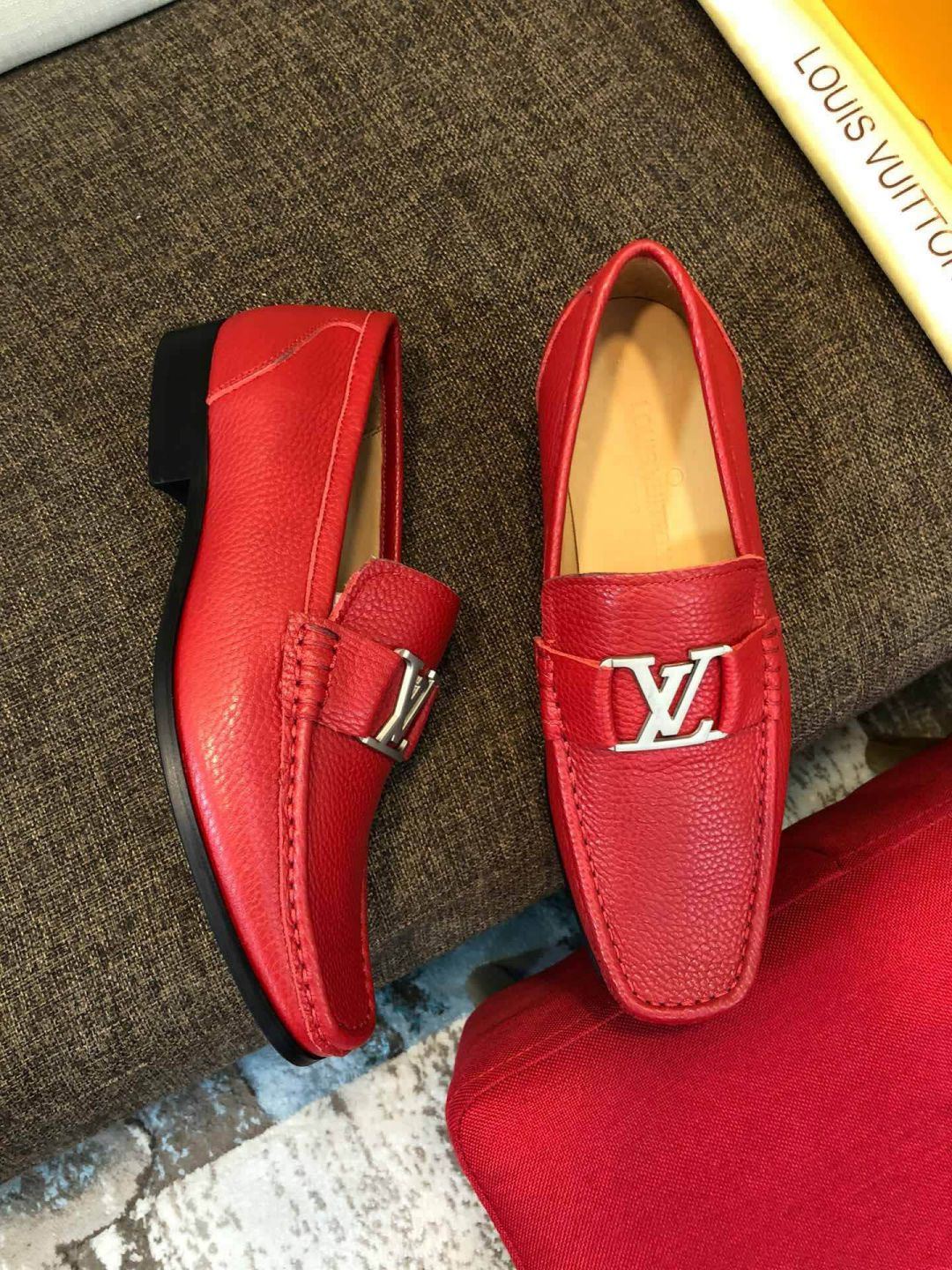 LV Loafers Men Driver Shoes