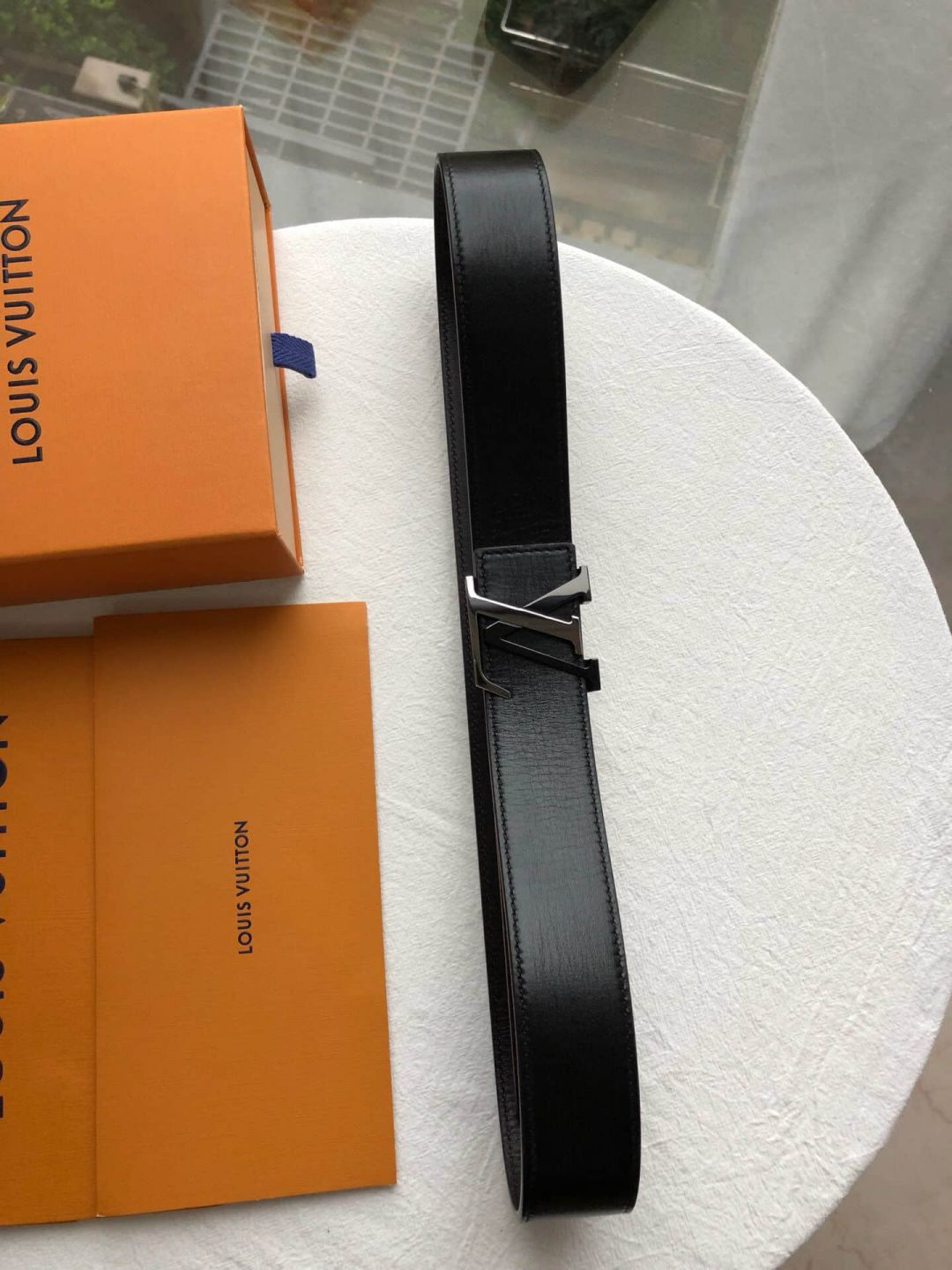 LV Metal Buckle 4.0cm Men Belts